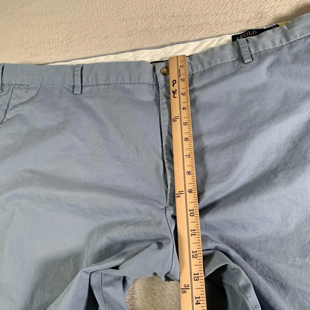 Polo Ralph Lauren Shorts Mens 46 Big Blue‎ Stretch Classic Fit Chino Flat Front